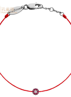 红绳女士时尚风克拉圆形钻石手链