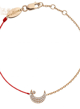 女士配饰镶嵌克拉钻石月亮手链