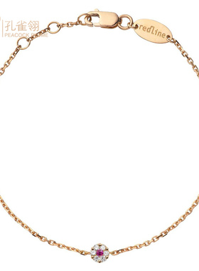 女士克拉圆形钻石生日礼物手链