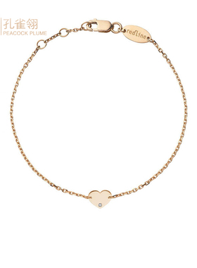 女士心形吊坠镶嵌克拉钻石手链