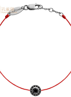 红绳男士配饰克拉镶钻石手链
