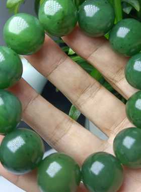 碧绿浓郁瓷实细腻碧玉手串手链