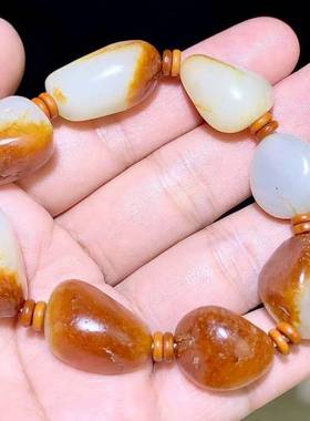 正品玉石玉器原石籽料手链手串