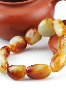 手串原石男女款和田玉籽料送证书