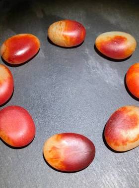 红沁皮原石籽料手链手串