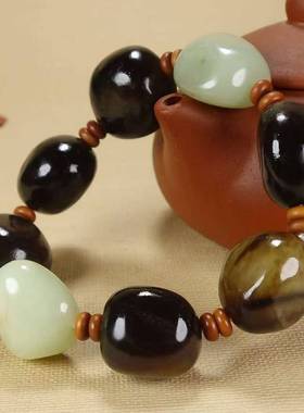 保真玉石玉器和田玉手链