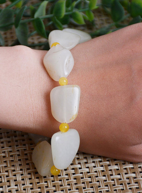 原石男款手串新疆和田玉送证书