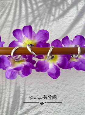 紫色民族舞蹈表演出道具戒指花手指花六级唱花儿的花儿手腕花道具