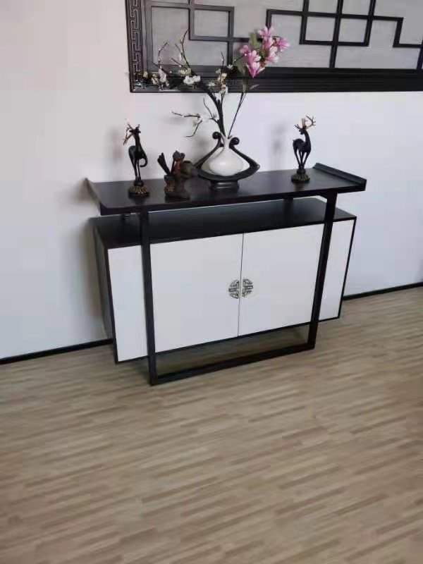 新中式玄关台禅意门厅玄关供桌现代简约客厅条案端景台玄关柜窄款 - 图3