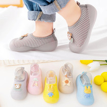 School Walking Shoes Woman Baby Sandals Summer Baby Softbottom Breathable Palate Anti-Slip 1-2 Year Old 3 Male Toddler Without Falling Net Shoes