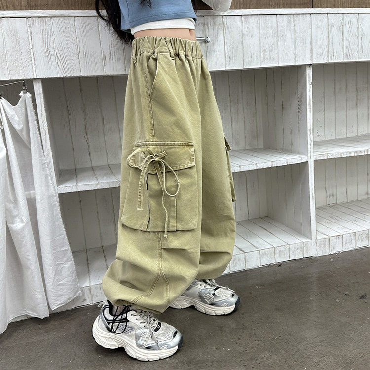 2026春季新款洋气女童时尚潮流复古工装裤,淘宝优惠券,粉丝福利购,淘宝优惠卷