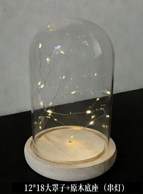 高硼硅加厚带灯防尘手办展示盒