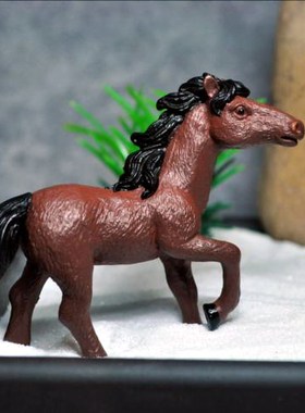 天然中式风微景观马到成功摆件