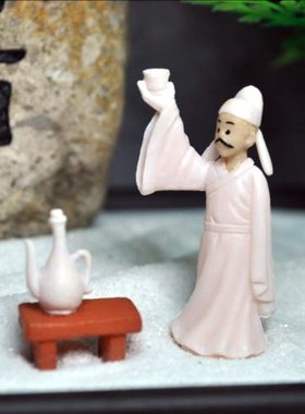 天然艺术中式风酒吧创意盆景