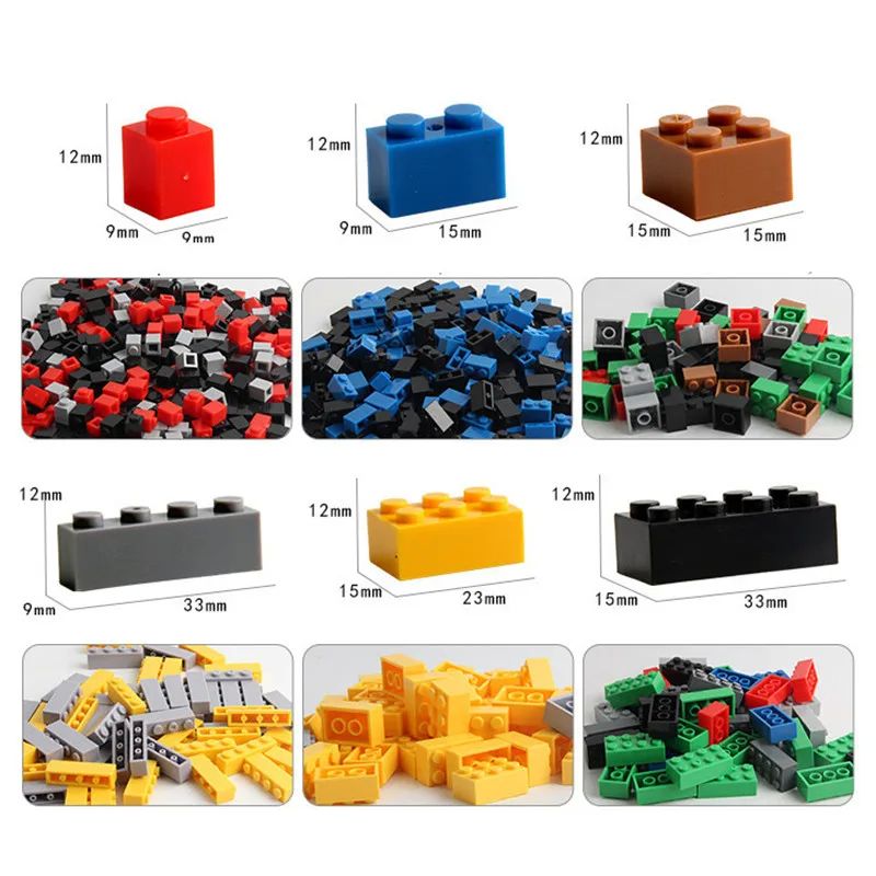 1000 DIY creative building blocks bulk set Urban Classic bui-图1