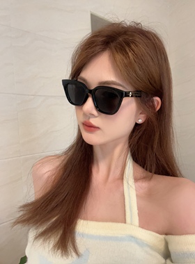 CDLM陈大刘芒 不挑脸型！显瘦墨镜女高级感镜腿星星防晒太阳眼镜