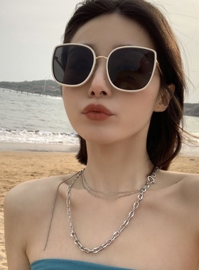 CDLM陈大刘芒 周雨彤同款百搭墨镜女高级感防晒太阳眼镜大脸显瘦