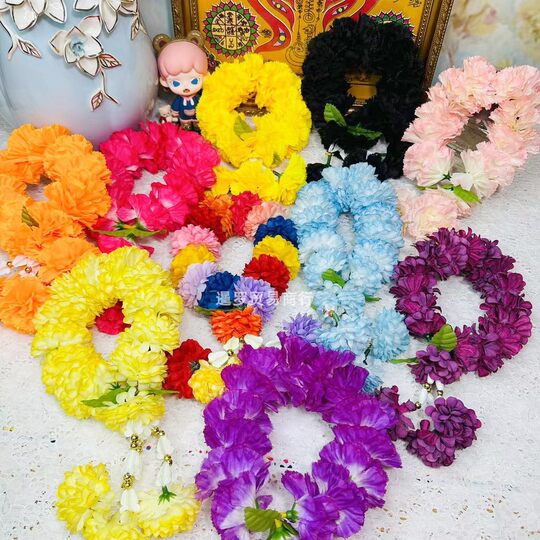 Thai brand genuine garland ornaments hanging gifts base decoration fabric Buddha belt pendant exquisite chrysanthemum