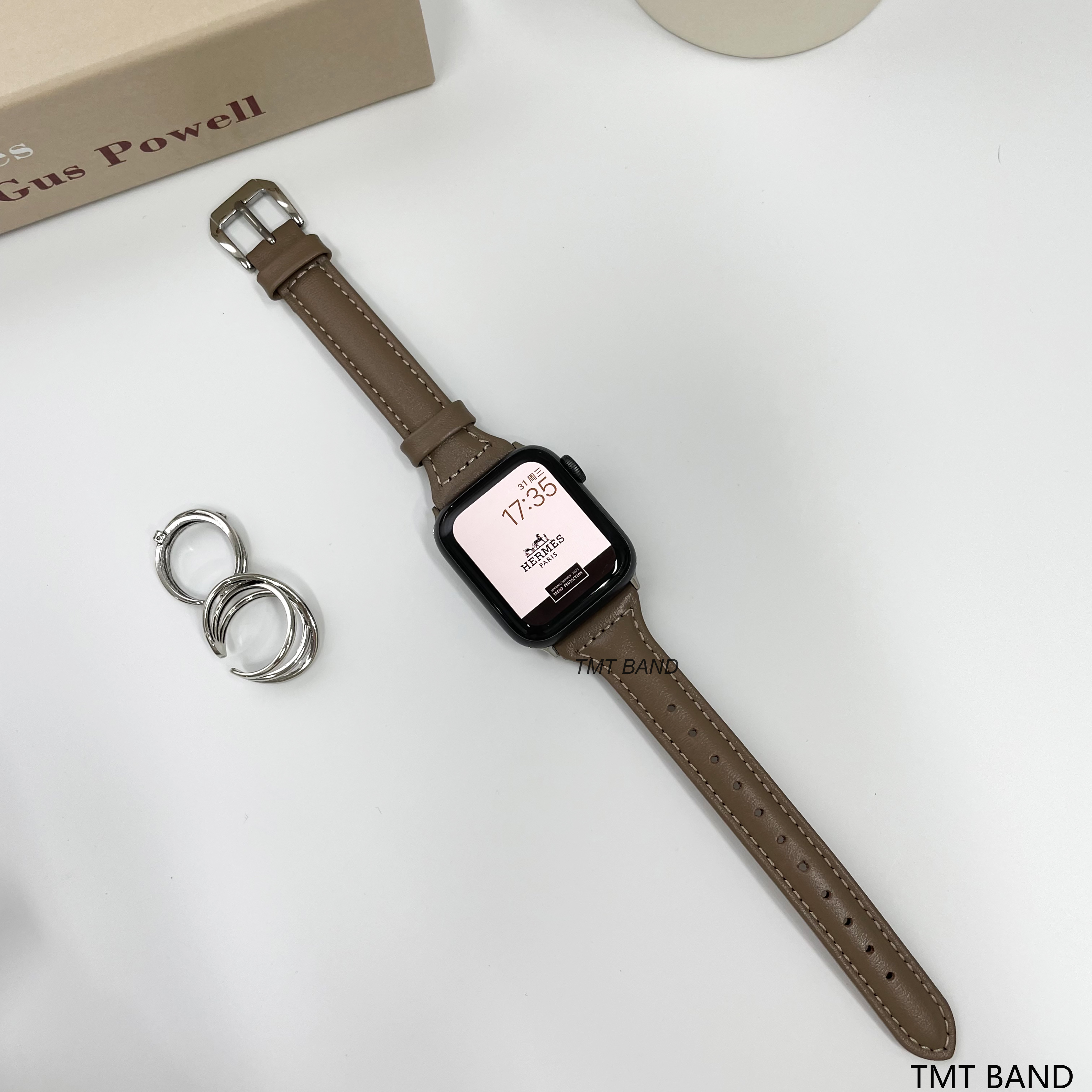 适用iwatch8表带apple watch765432se苹果手表表带真皮小蛮腰腕带 - 图1