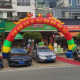 Customized advertising event door opening celebration Ssangyong inflatable model