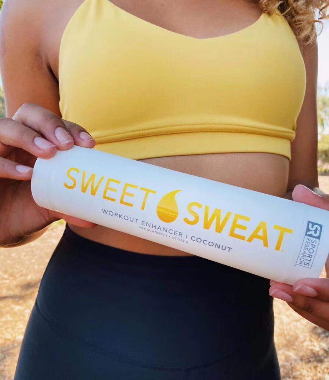 美国Sweet Sweat腹肌膏暴汗腰带健身塑形紧致霜马甲线速成霜 - 图0