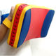 Curved horizontal target holding side kick fighting Taekwondo target