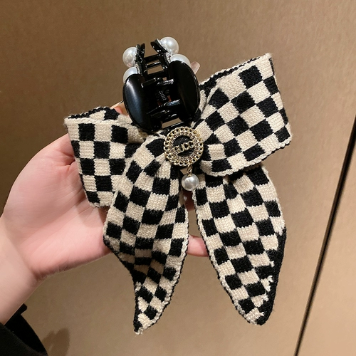 Шахматы, заколка для волос, заколка-крабик, демисезонная акула, популярно в интернете