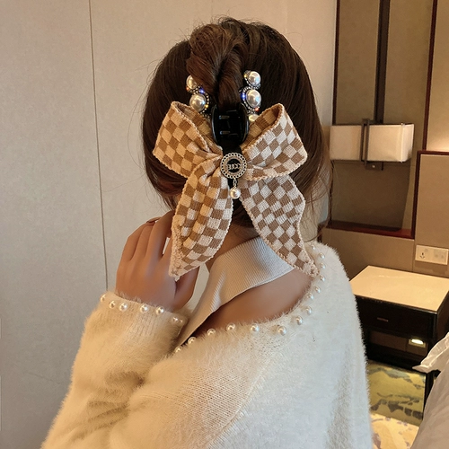 Шахматы, заколка для волос, заколка-крабик, демисезонная акула, популярно в интернете