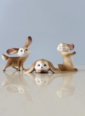 树脂兔子酒柜可爱风卡通小动物