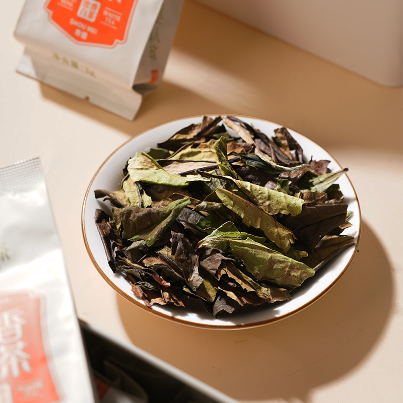 政名白茶政和白茶2025年奶香白茶散茶泡袋礼盒60g装3g*20泡 - 图0