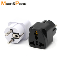 Two Round Foot Eurogauge German Mark Tourism Conversion Plug France Germany Korea Russia North European Converter
