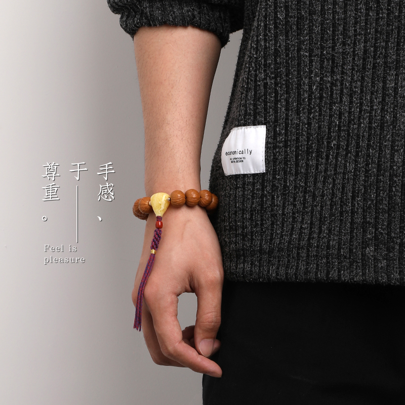 俄料白花蜜蜡奶嘴一体佛头精工直切三通猴头金刚星月菩提手串配饰 藏鸿阁 淘优券 俄料白花蜜蜡奶嘴一体佛头精工直切三通猴头金刚星月菩提手串配饰 藏鸿阁 淘优券