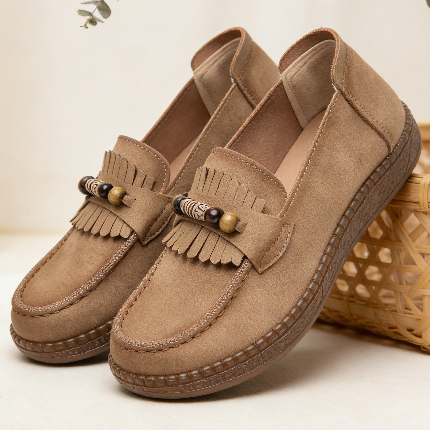 老北京布鞋女单鞋乐福豆豆鞋2026春季新款鞋复古休闲一脚蹬妈妈鞋,淘宝优惠券,粉丝福利购,淘宝优惠卷