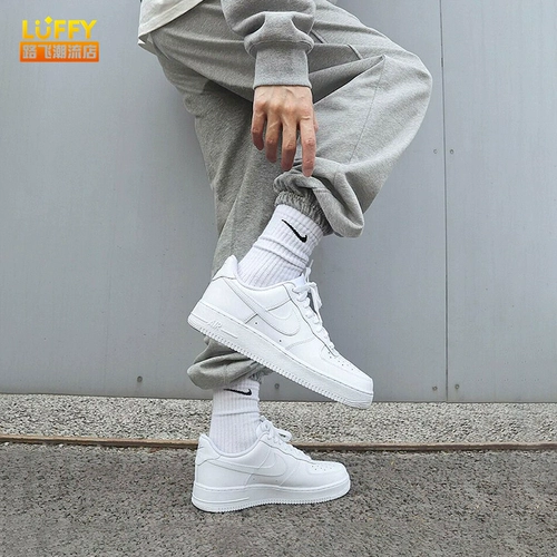 Подлинные Nike Nike Air Force 1 Pure White Air Force № 1 AF1 Мужчины и женщины. Случайные ботинки CW2288-111