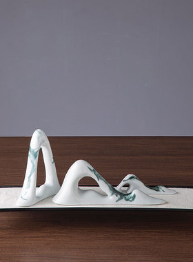 景德镇水墨样板间别墅软装饰品