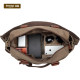 One-shoulder British large-capacity canvas bag casual