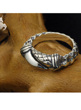 男士霸气风银饰夜店礼物戒指环