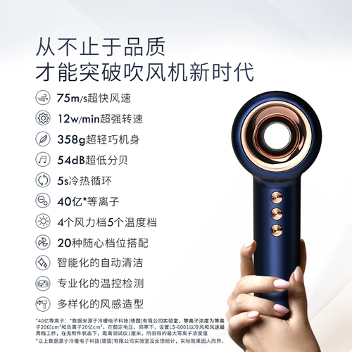 LANSAM Высококачественный фен. Домохозяйство. Сильная энергия ветра Отрицательная ионы защищает волосы.
