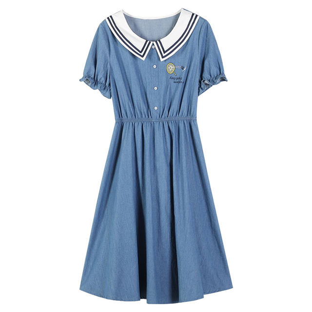 Girls' denim skirts for middle school students