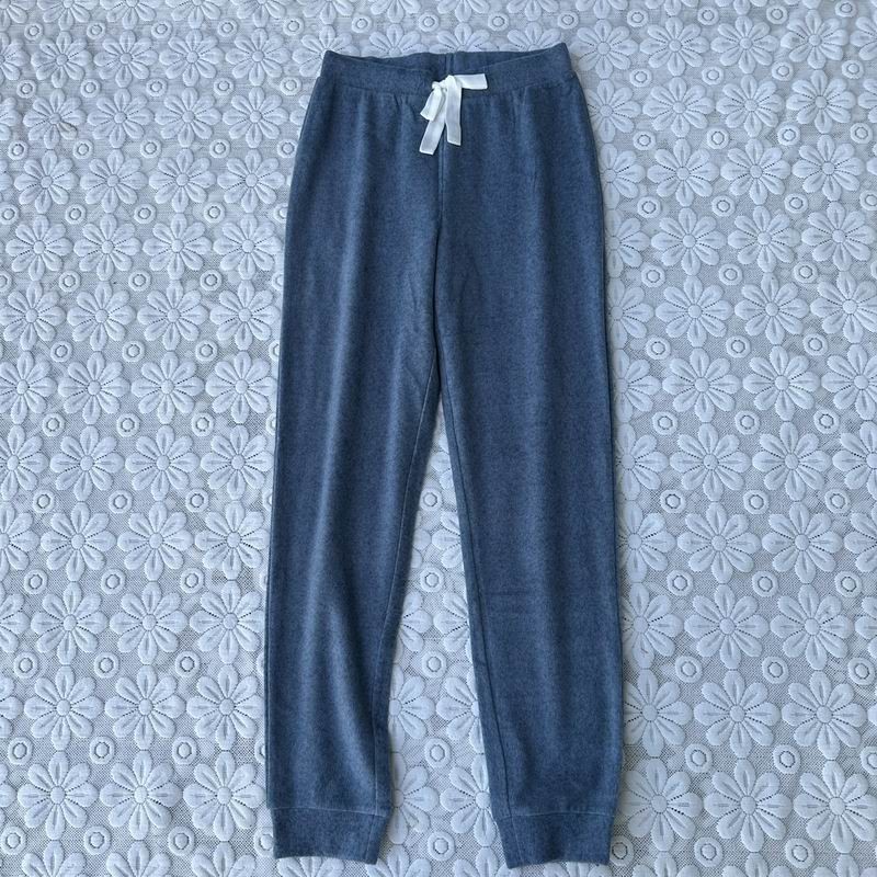 包邮外贸松紧腰有抽绳绵软绒绒睡裤秋季束口运动家居裤男女有大码 - 图3