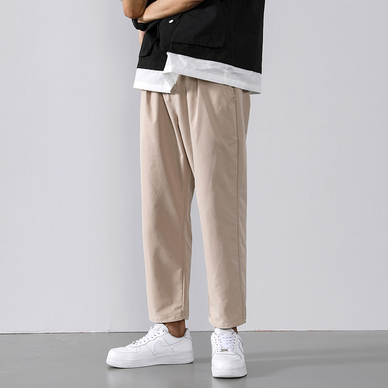 冰丝空调男速干宽松秋季直筒裤子 帝洲虎休闲裤