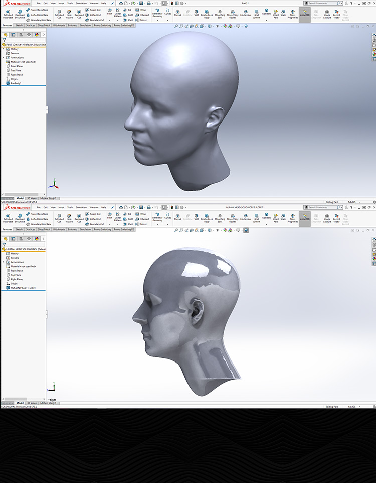 人头solidworks模型step库sw素材3d ug设计proe三维catia头型建模 - 图0