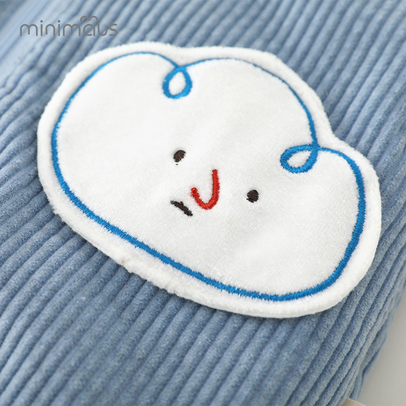 宝宝灯芯绒连体衣仿羊羔绒翻领加厚夹棉秋冬装新生儿衣服婴儿爬服,淘宝优惠券,粉丝福利购,淘宝优惠卷