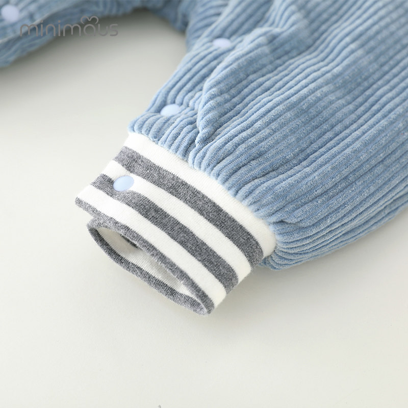 宝宝灯芯绒连体衣仿羊羔绒翻领加厚夹棉秋冬装新生儿衣服婴儿爬服,淘宝优惠券,粉丝福利购,淘宝优惠卷