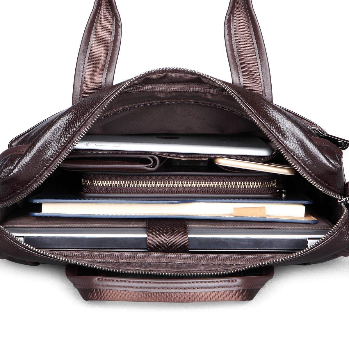 斐格真皮男士公文包休闲斜挎包包 feger千恒男士包袋