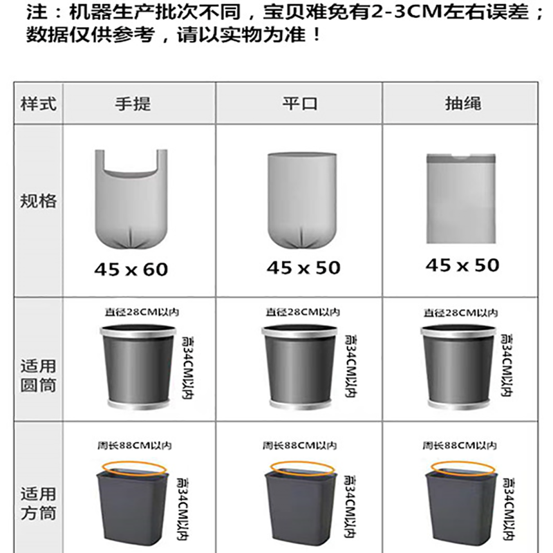 小萍百货：家用平口黑色一次性手提办公室学生宿-第3张图片-提都小院