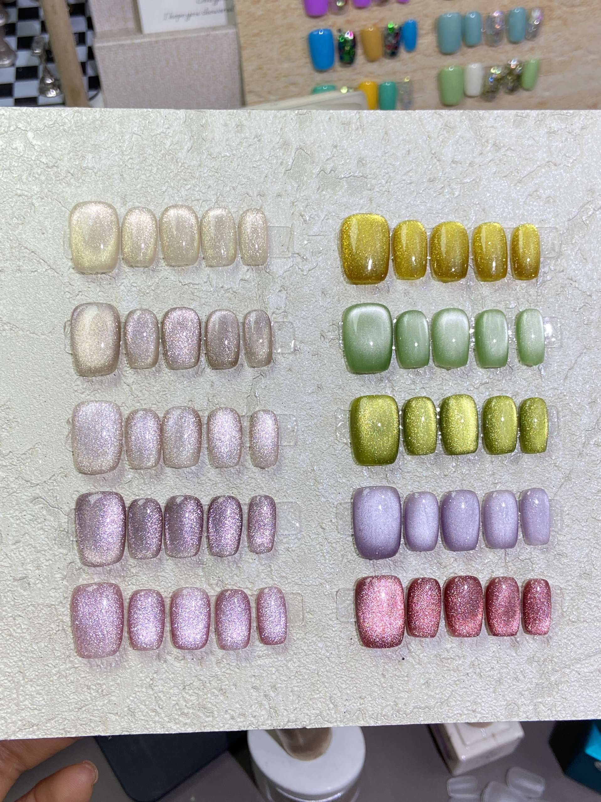 【1-35号】秋冬玻璃珠追光侧光美甲手工定制穿戴新款猫眼美甲,淘宝优惠券,粉丝福利购,淘宝优惠卷