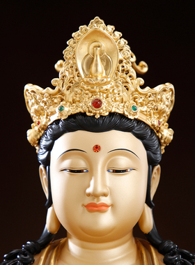 纯铜大势至菩萨像佛像铜像