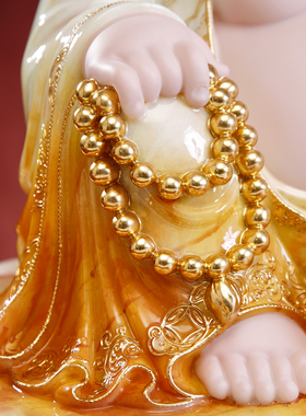 汉白玉弥勒菩萨佛像家里供奉