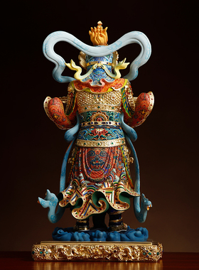 传世系列纯铜合掌韦陀护法佛像
